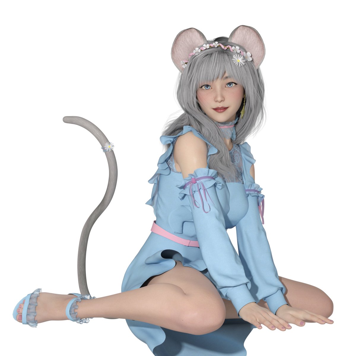 HinagikuNezuchi's tweet photo. Here she is! Hina in 3D☺️
I completed the model now, so expect more renders in the future✨(she's so cute)
1st render has standard camera settings & headlight
2nd render has custom environment & camera settings in natural lighting
#Vtuber #3dart #daz3d #3Drender #iray #NeSumie https://t.co/Ybe5oi3x6w