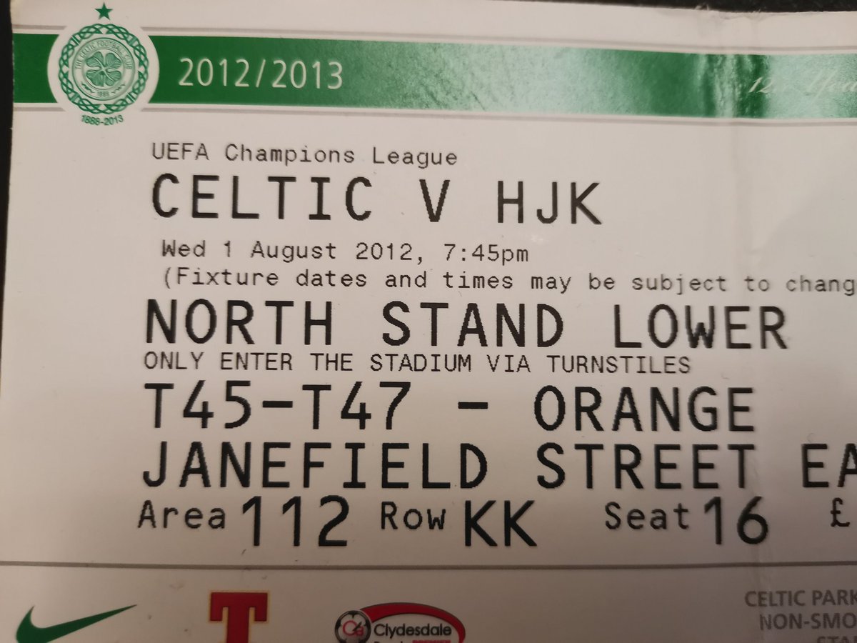 On this day in 2012, Celtic struggled to beat HJK Helsinki 2-1 in the first leg of their Champions League qualifier. https://t.co/PDzYdhnDv2