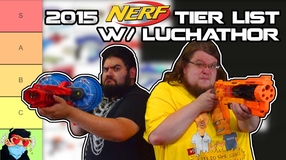 We ranked every NERF Blaster (and others) from 2015 into the definite list. Was NERF always this bad?

THE 2015 NERF BLASTER TIER LIST (and also BuzzBee, X-Shot, and BoomCo. t... youtu.be/GkZnORDJqzA via <a href="/YouTube/">YouTube</a>