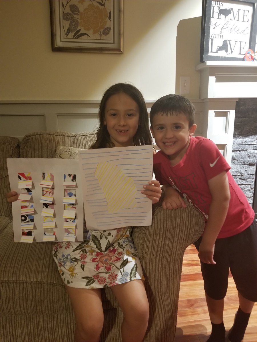 MKujawa123's tweet photo. @AhandSmith @upeshcsd So amazing! Emmalyn got a Herve Tullet packet from the library and made some of her own art...little windows and lines https://t.co/zqRxTzCXxh