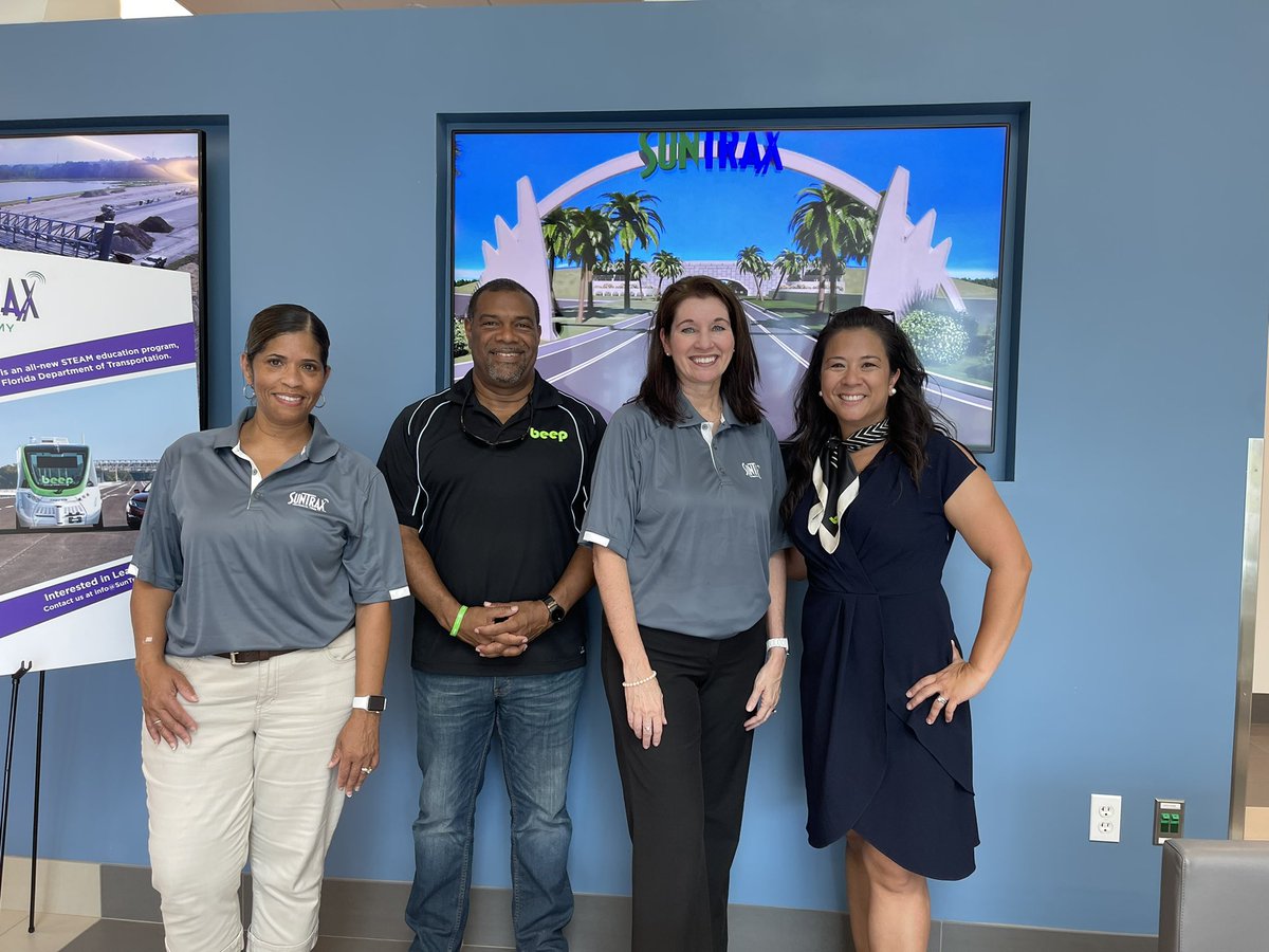 RacquelAsa's tweet photo. Catching up with old friends at @MyFDOT and @FloridaTurnpike @SunTraxFlorida facility was a dream. 

Thank you also to @HNTBCorp for allowing us to showcase our @LearnLakeNona @localmotors vehicle during the 2021 #SASHTO annual conference. https://t.co/I3lrAEvZGp