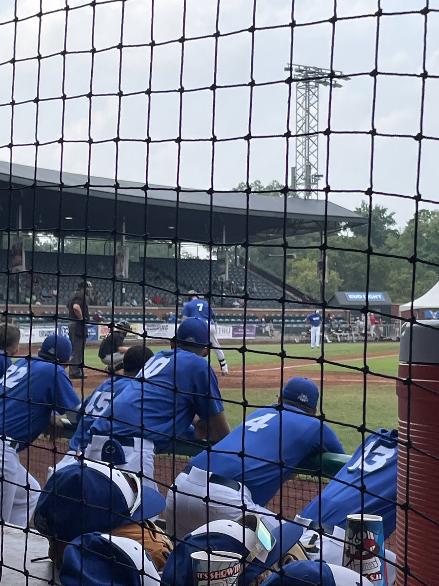 TheJimSteele's tweet photo. Pics at #BosseField - #DogsDaysOfSummer Diego is on the front row behind first base. He was just barking a minute ago when the announcer was playing the trumpet music and yelling CHARGE!!! On our way back from cruising around this last week. Still looks #stoned af #Baseball https://t.co/riIHwkUEHu