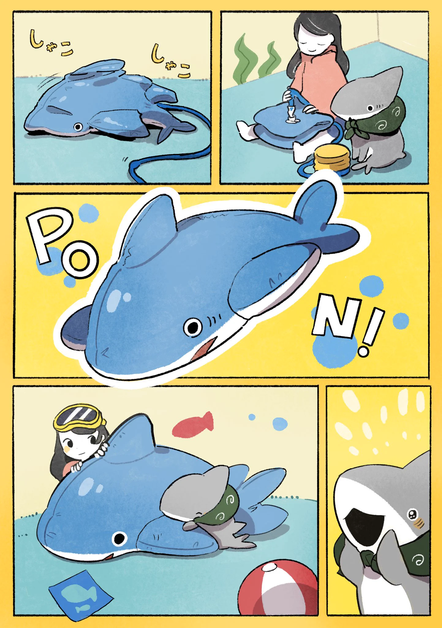 海が恋しくなってしまった｢小ザメ｣の為にお友達がした行動とは