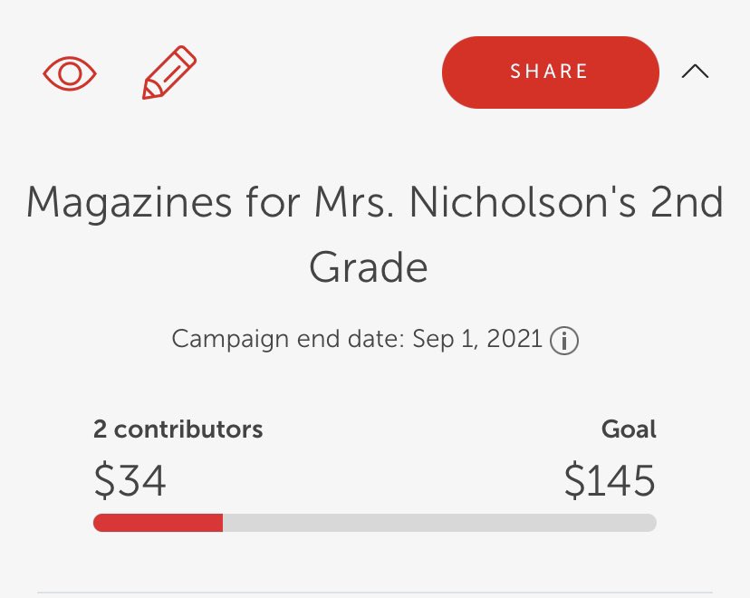 Getting closer to our goal! Thank you for putting authentic reading resources in the hands of my students!! ❤️ Want to help? Use this link: shop.scholastic.com/viewCampaign?c…
<a href="/F3_EZ/">Chris Nicholson</a> #backtoschool #clearthelist