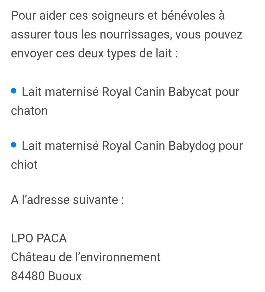 SirenesFR's tweet photo. 🇨🇵🍼 [FLASH] Au mois de #juillet, plus de 2000 #animaux sauvages en détresse ont été accueillis au centre régional de la faune sauvage, situé à #Buoux, dans le #Luberon. Le centre appel à l'aide pour remplir les stocks de lait, voir photo ci-dessous. (France 3) https://t.co/6SocATgNxR