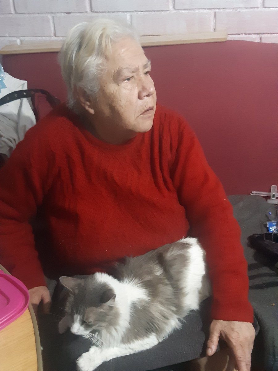 MperezAraya's tweet photo. Mi bella madre, siguiendo atenta las rutinas #Tokyo2020EnTVN https://t.co/ovMrKNmKpF