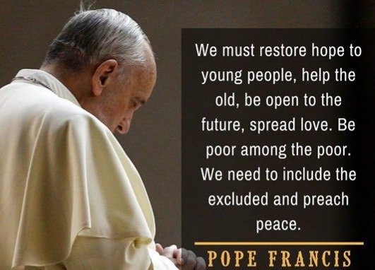 There is always hope😇

#Sunday #Hope #LoveServes #PopeFrancisquotes #SVMOW