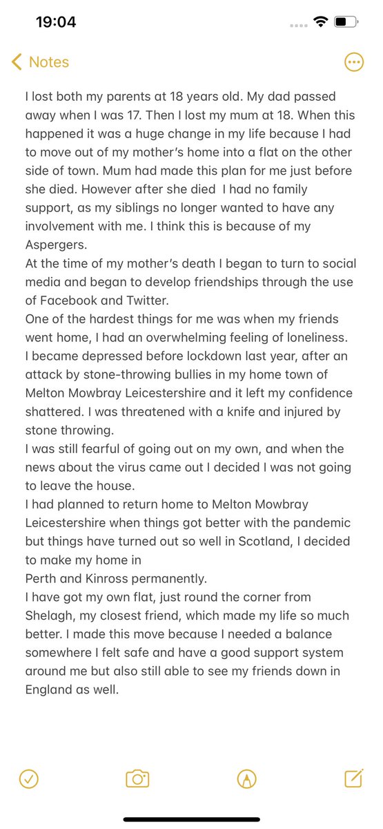 I have autism. I lost my parents when I was 18. 
I was attacked and bullied. 
I then lost my confidence. The good news is today 
I officially moved into my new home in Scotland and I went to my first Wrestling Seminar. I hope my story will help other people! #NeverGiveUp ❤️