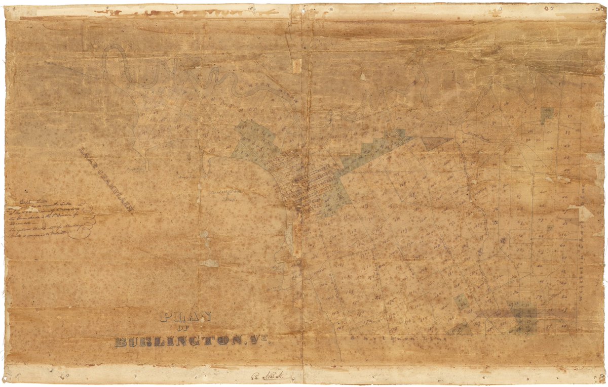 bostonraremaps's tweet photo. Manuscript plan of Burlington Vermont by or after Surveyor General John Johnson
#mapporn #cartography #maps #oldmaps #raremaps #BurlingtonVermont #cityplan #JohnJohnson #townplan https://t.co/6JAOR0b6gj