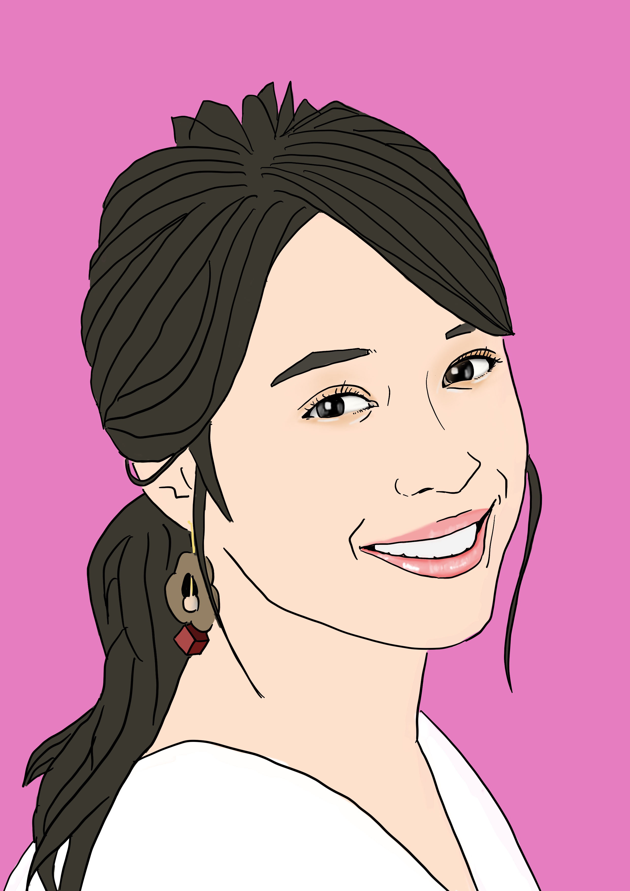 塚本 圭 | #杏 #似顔絵 #鉛筆画 #イラスト #人物画 #デッサン