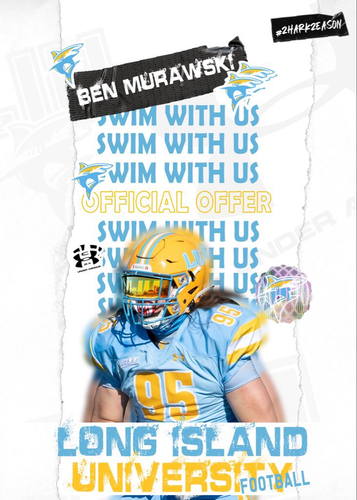 murawski_ben's tweet photo. Blessed to receive a DIVISION 1 OFFER from Long Island Univeristy! Thank you to coach @JimCordle63! I am very grateful for this opportunity!  @Coach_Ander5on @STMCT_Football https://t.co/J2ustj4Dx2
