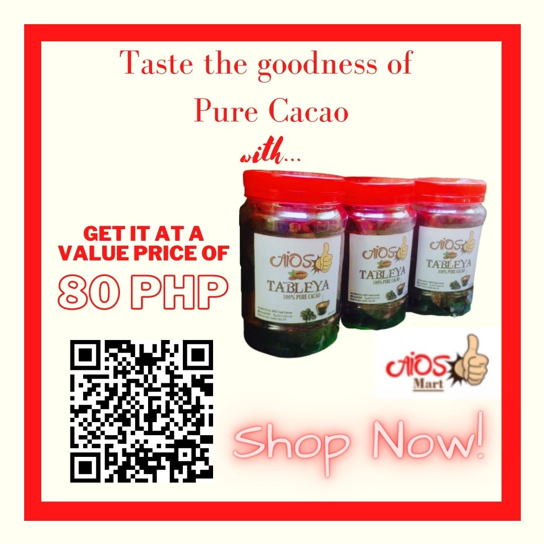 AiosMart_Shop's tweet photo. Taste the Goodness of Pure Tableya with Aios Tableya <3

Perfect for your:
-Champorado
-Sikwate
-Hot chocolate
-Cookies
...and all other chocolate needs! ❤ https://t.co/J2dB5h5RZh