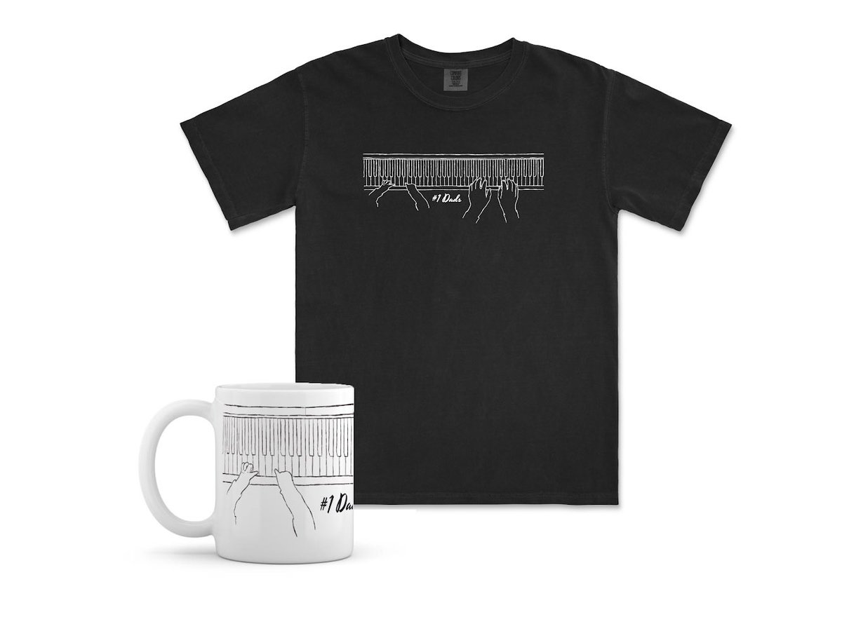 I got you covered this coming Fathers Day! (Sep 5th in case you forgot) aka #1DadsDay with design by yours truly, inspired by my little visitor to the piano.
Treat your Dad, the father of your little one, or yourself! Unisex tees. musicyourdadsmake.bandcamp.com/merch