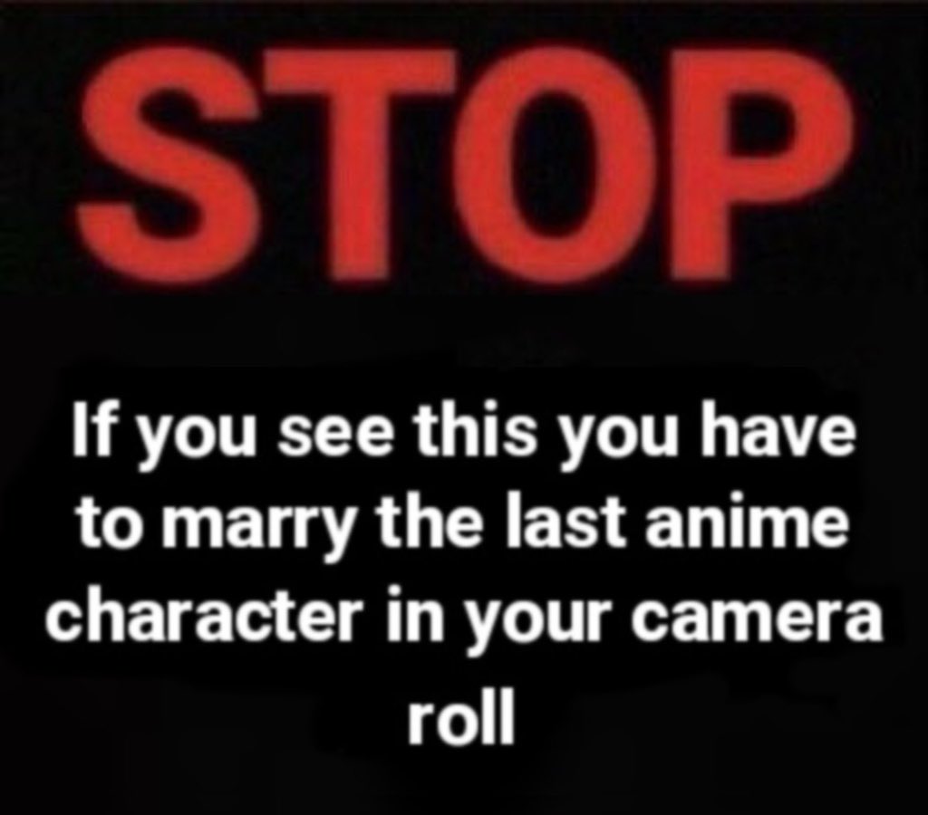 firefistlolly's tweet photo. You are married to your last saved anime photo https://t.co/gGKUEzSDM2