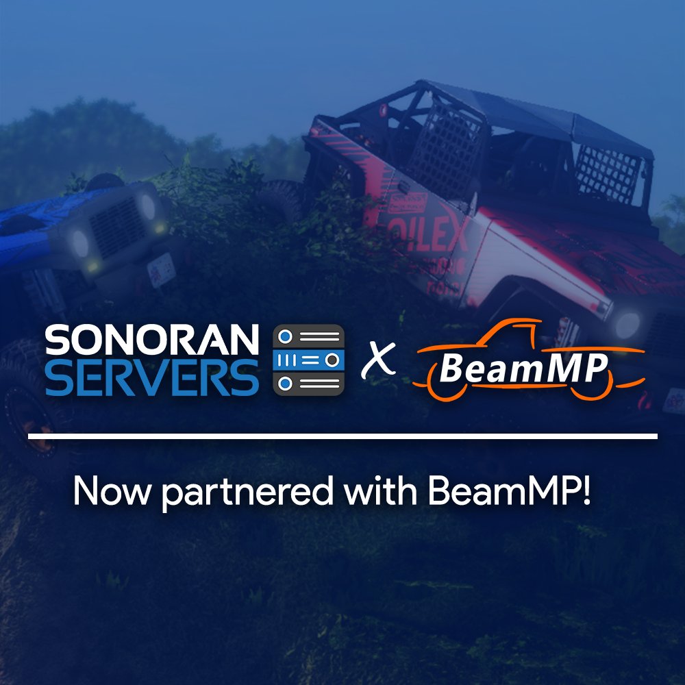 Sonoran_SW's tweet photo. In partnership with @BeamMP_Mod_Team Sonoran Servers offers instant installation with Beam MP game servers! Learn more online at: https://t.co/uOpRLwoEUt
#SonoranServers #SonoranSoftware #BeamMP #BeamNG https://t.co/zXFFmuWGzF