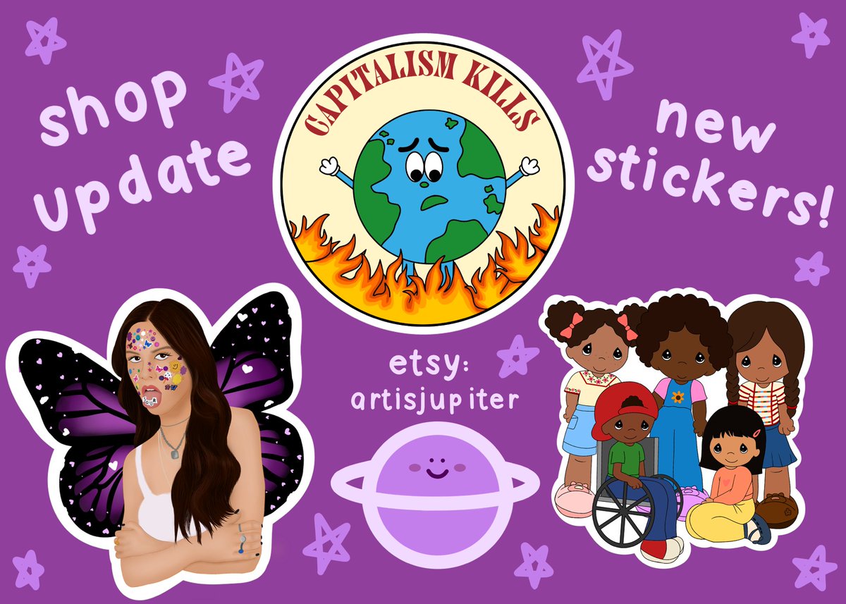 artisjupiter's tweet photo. SHOP UPDATE 💜🦋 https://t.co/WK47gWT5rq https://t.co/WxcbQkvkST