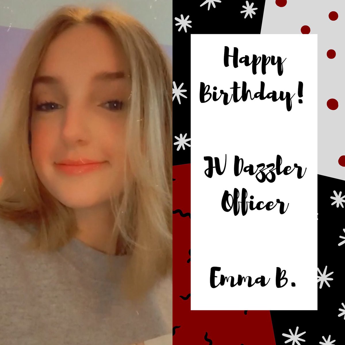 Wishing a very happy birthday to our JV Dazzler Officer, Emma B! 🤍
