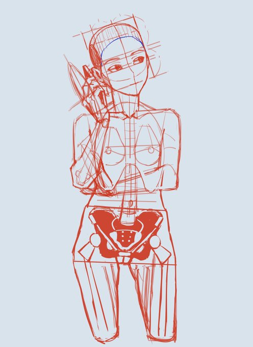 一週間前にあえて生真面目にやってみたやつ
こういうのも踏まえた上で、昨日始めたクイックスケッチに慣れればもっと本質捉えてかつ数倍速く描けそう 