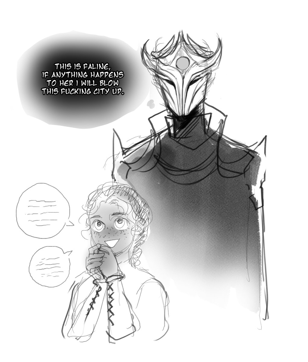introducing your tiny warlock friend to your newly established cult and telepathically reminding them she is the One Thing keeping you together rn #dnd