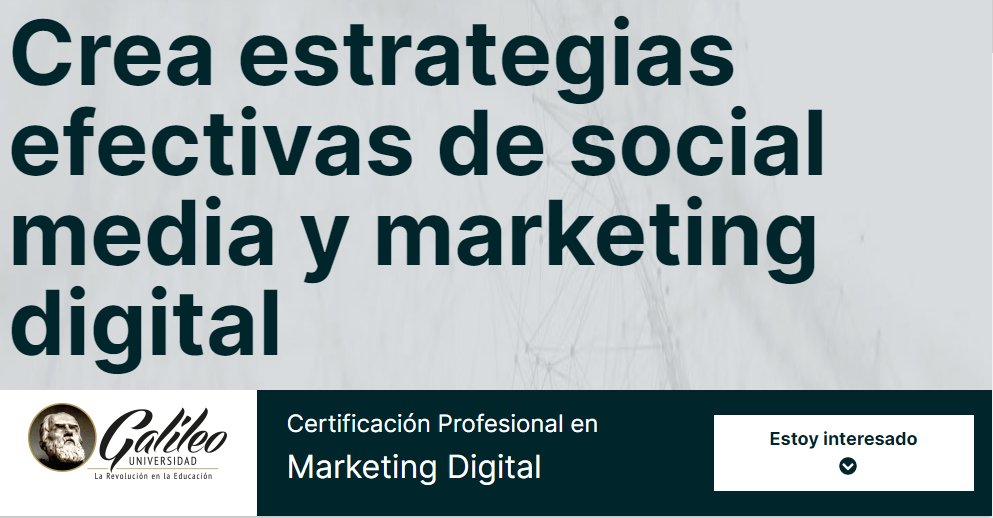 Programa de Certificación Profesional de EDX en Marketing Digital: Tú yo necesitamos hoy, ahora más que nunca, diseñar e implementar estrategias de marketing en redes sociales.

#SER
#Formación #MOOC
#Marketing  #Emprendedores
#Comunicación
<a href="/DorannyBlanca/">Blanca Doranny Reinoso Rodriguez</a>

edx.org/es/professiona…