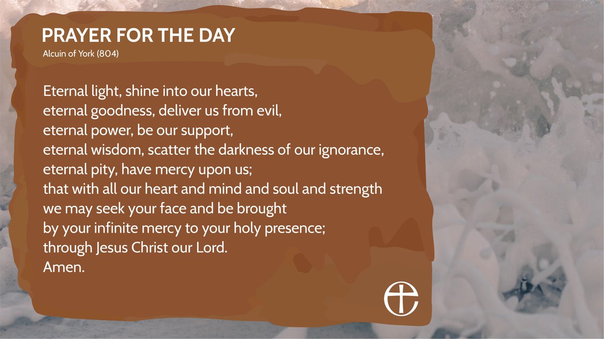 Join in with us and thousands of others praying these words today.

Access a spoken version of today's prayer at cofe.io/TodaysPrayer.