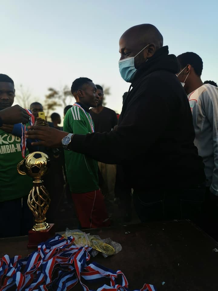 mjm_lc1's tweet photo. Community soccer tournament thorn park Garden chilulu.  Thornpark was beaten 1-0 by Yaba Sata from chilulu.  Lovely match.  honored to have been guest of honour. https://t.co/OifhWh3W8h