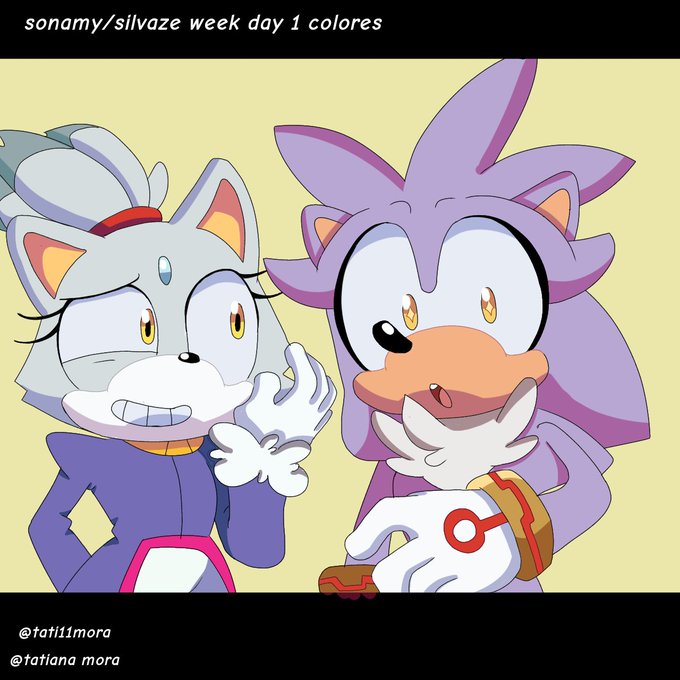 Sonamy/Silvaze Week 2021! — SonAmy week 2021 Day 01: Colors