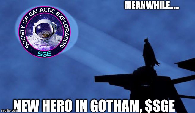 X_menAc3's tweet photo. $SGE even Batman loves it #sge100 #cryptotrading #sgex https://t.co/Xe8duUpa9z