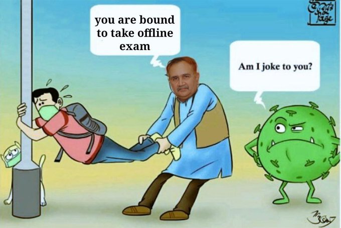 Dipanwi11407907's tweet photo. #IGNOU_Students_Against_Offline_Exam 
#IGNOU_Student_Want_Online_Exam
Is COVID-19 a joke for IGNOU?
We want Online Exam.
@OfficialIGNOU @IgnouVc @Amulyasingh01 @AH_Helpline @ndtv @timesofindia @ETVBharatEng @IndiaAheadNews @ABPNews @PMOIndia @dpradhanbjp https://t.co/3VC7IIlwU5