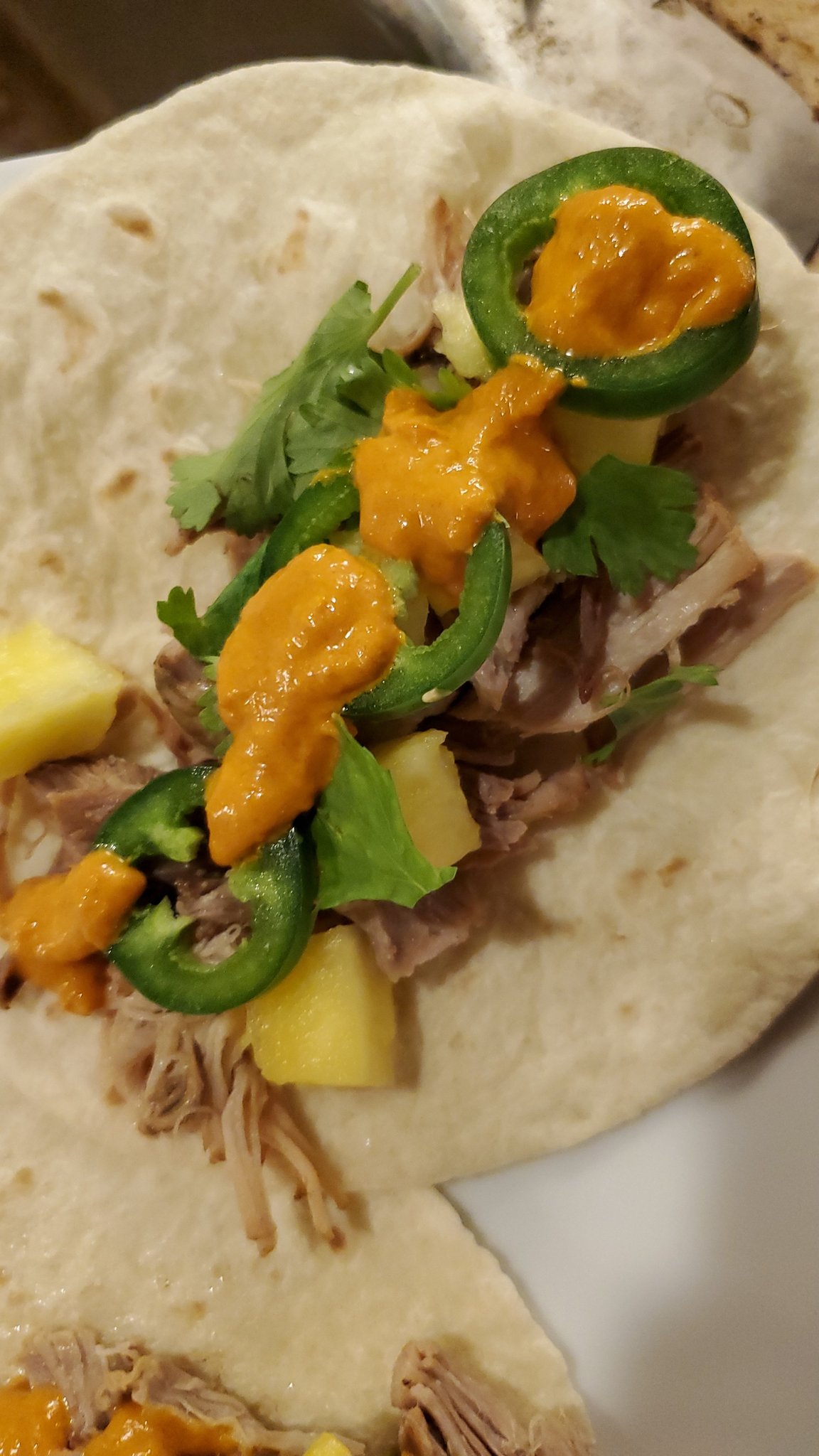 TimCub on Twitter "Dr Pepper Chipotle Pork with Pineapple, Cilantro, Jalapeño, and Diablo Sauce