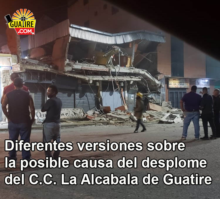 GuatirePuntoCom's tweet photo. Circulan varias versiones sobre la posible causa del desplome del C.C. La Alcabala de #Guatire, al lado de la esquina El Mocho 
Fallas estructurales, efectos de la lluvia, explosión de bombona de gas, entre otras. Serán los efectivos bomberiles que determinarán la verdadera causa https://t.co/5uq9ZOorzq