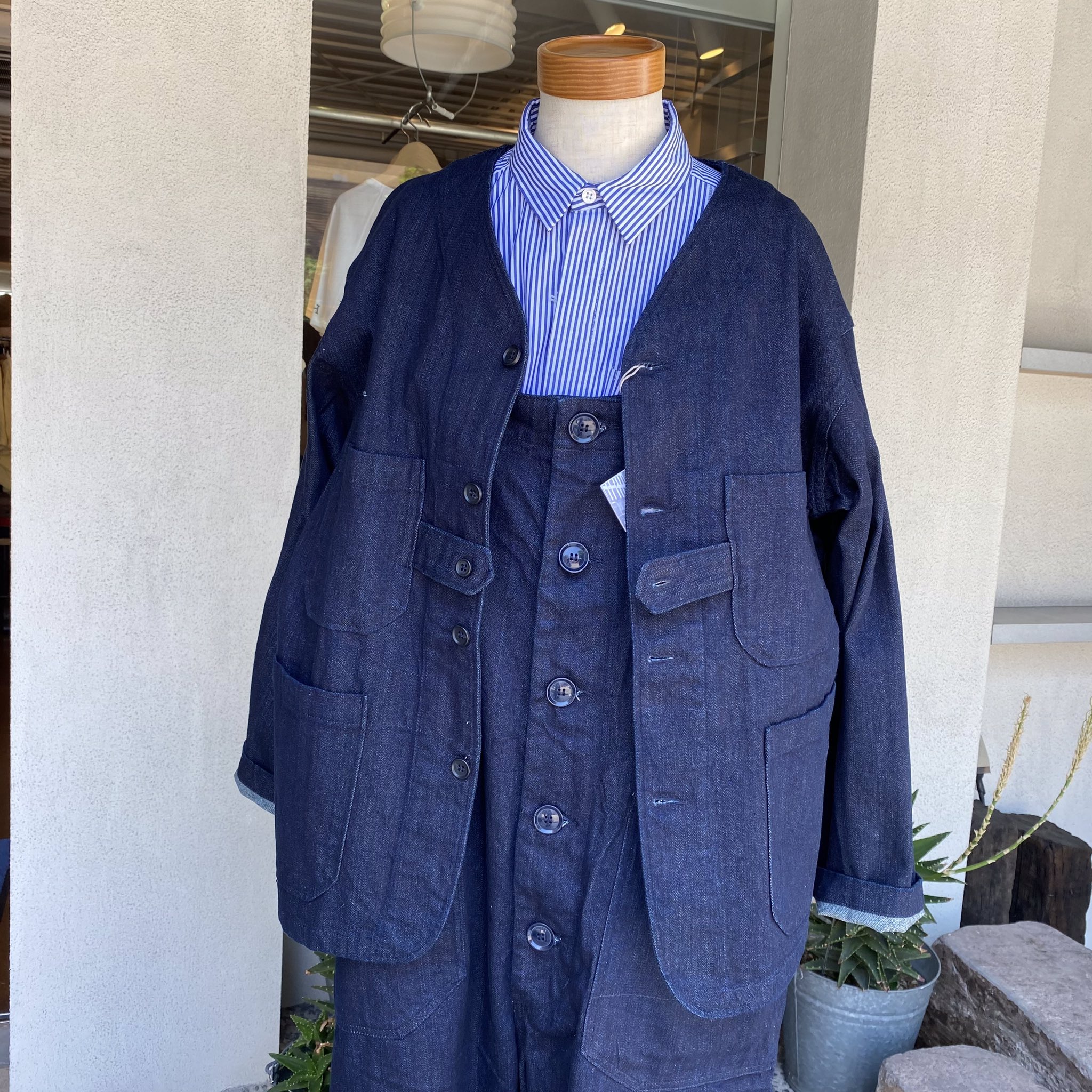 TAKE OFF on X: "ENGINEERED GARMENTS Waders   oz Broken Denim