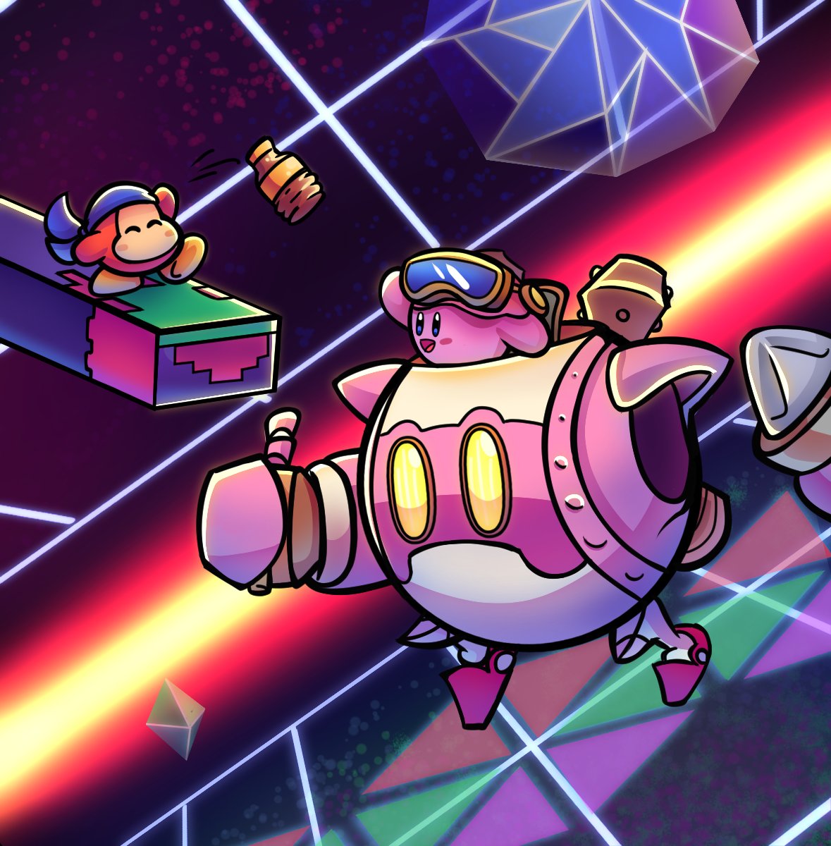 GroiesArt's tweet photo. Robobot commission for @Toasty_Nerd
#Kirby #BandanaWaddleDee #Robobot https://t.co/onac3t20R8