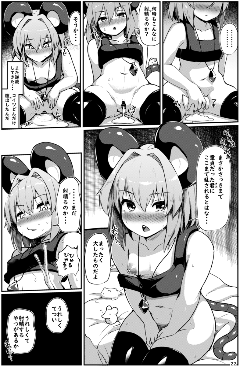 自分で描いた本読み返してたんだけどナズーリン可愛い過ぎて余裕でシコれるな… 
