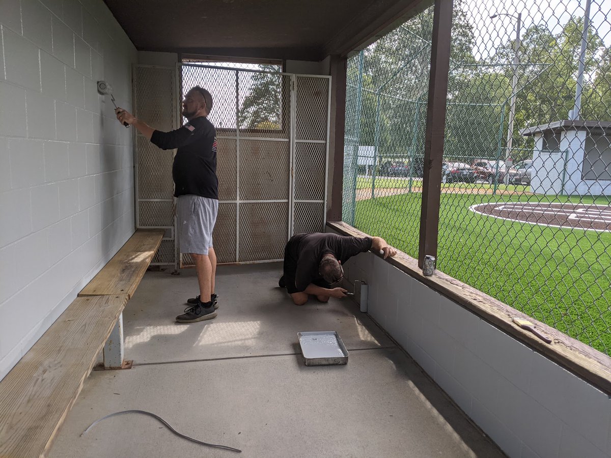 EnglewoodLL's tweet photo. Working hard to get our field ready for the new Challenger Division. Opening Day Aug. 7th. #ChallengerDivision https://t.co/0UzN4JWVKC