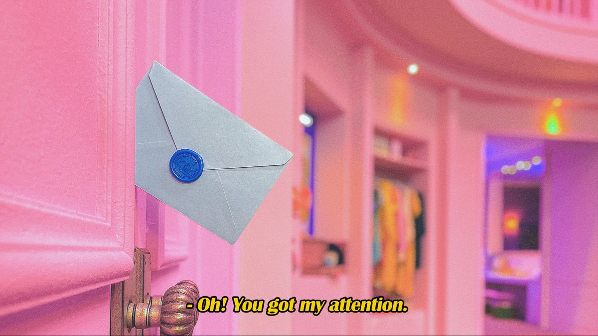 Sudden Letter ? Oh! you got my attention

#TWICE #트와이스