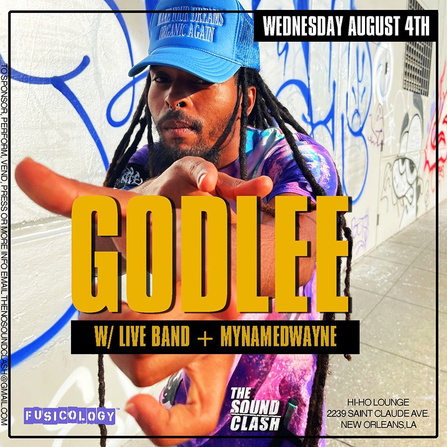 TheSoundCLASH's tweet image. #NOLA! @TheSoundCLASH Open Mic + Producer Showcase + Artist Showcase + Networking Event is this Wed at @HiHoNola. Doors at 8p. Hosted by @OnPoint_El w/ @LouisianaToon. Sounds by @ra_kim3 @Soulwonder w/ feat perf by @godlee222 + @DwayneMyName. 🎟😷 Get tix #linkinbio or $10 doors.