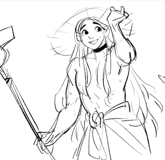 [tgcf] more doodl 

martial god!! with a sword in one hand and a flower in the other… :) 