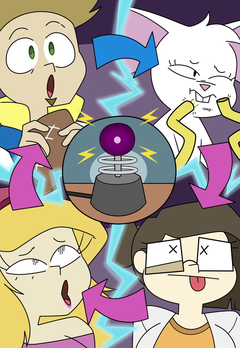 dezzy_draws's tweet image. Patreon Comic Release! 
patreon.com/posts/experime…

Science projects are always a pain, especially when done in forced groups, so what happens when a group of 3 come to test their Electrical Magnifier after a little mouse decided to mess with the wiring? Shenanigans that's what!