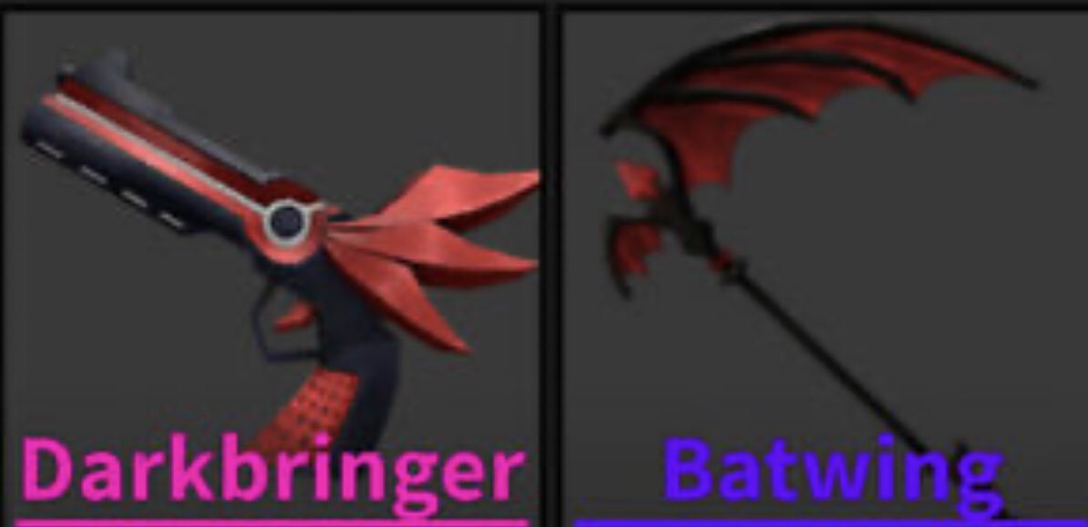 Selling my batwing and darkbringer for robux.