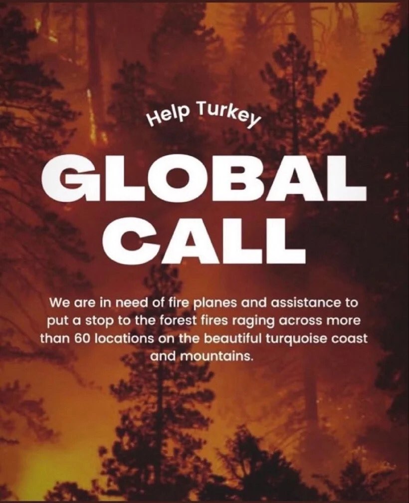 datamediabim's tweet photo. We are calling all the countries who can help us. We are perished and devastated with the total 112 fires. The ones that we can’t stop are still going so strong. We dont have enough fire fighting planes to stop it. We lost 8 people, so many animals and our forests.

#HelpTurkey https://t.co/ZOg5Qz6KOz