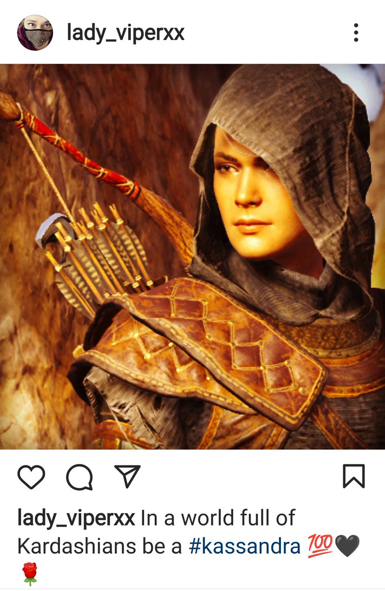 LADY_VIPERxx's tweet photo. #Kassandra #AssassinsCreedOdyssey #Memes #IHadTo https://t.co/0lmFVGSNfE