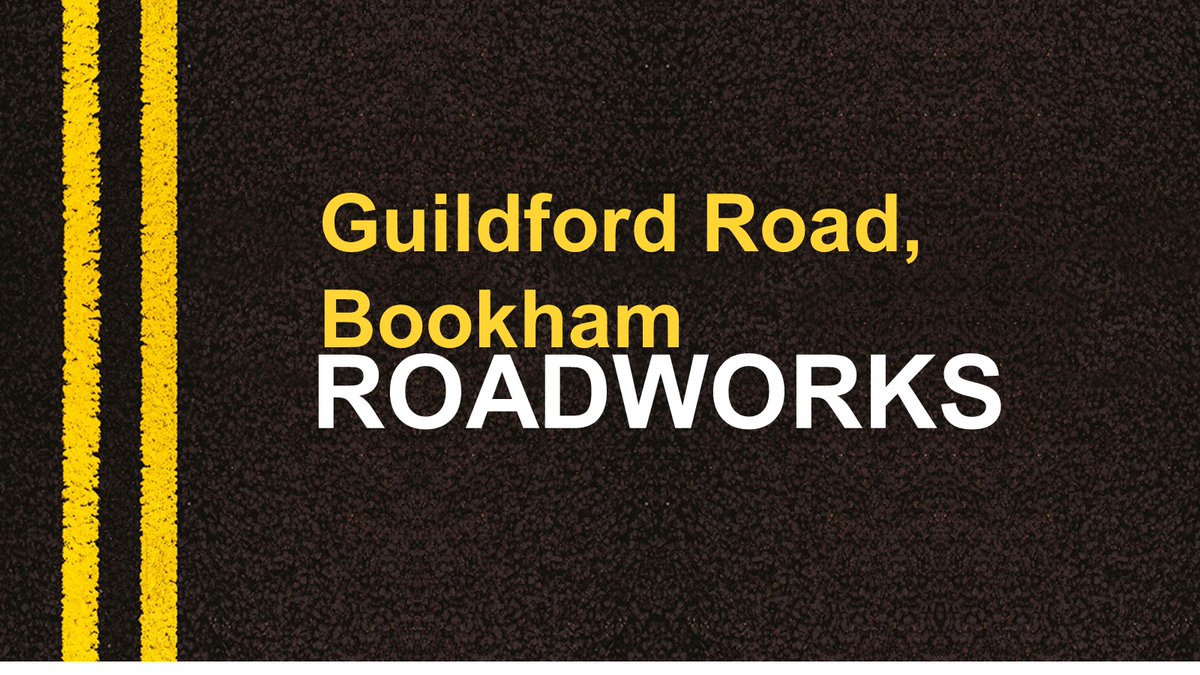 Road works start today at Guildford Road, #Bookham.  For more roadworks info: one.network/?GB122604070 #SurreyHighways.  Access is maintained for residents and businesses when safe to do so