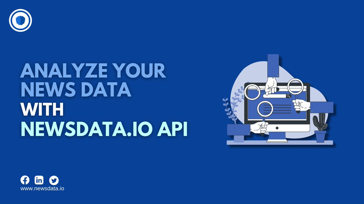 newsdataio's tweet photo. 📣Get Relevant News Data for your projects with https://t.co/9kq1DIl9V5
🧿Get the Free News API Key 🔗 https://t.co/Tv0wHPihc7
#relevance #RelevantNewsData #Business #BusinessProject #NewsData #NewsDataioAPI https://t.co/CA0SBA1aKE