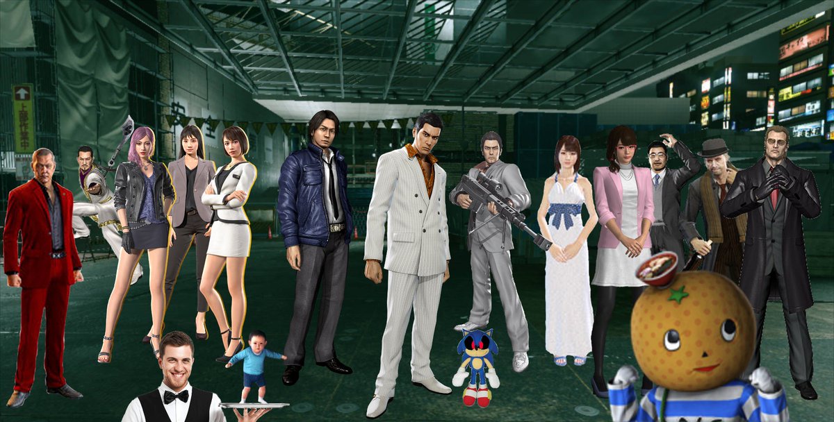 michael_origami's tweet image. and once again, we have even more volunteers!!! a lot more Kiryu-Anikis and plush toys this time around, huh???