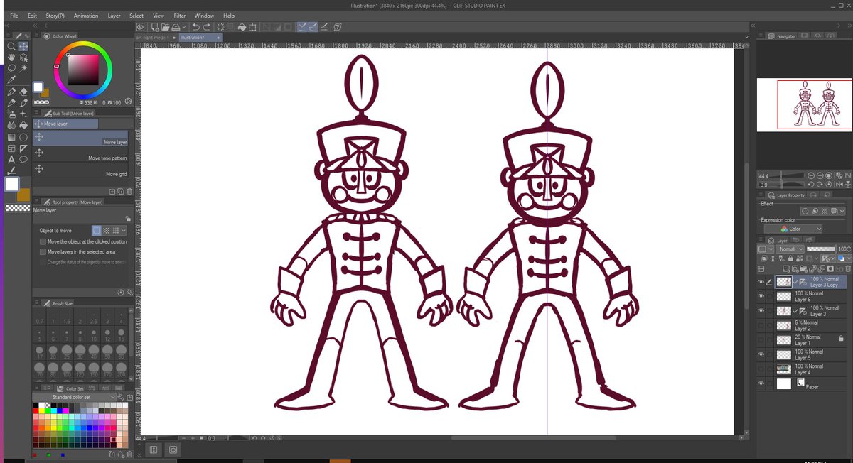 *gets distracted from outfit design and starts drafting rhythm heaven clockboy* 