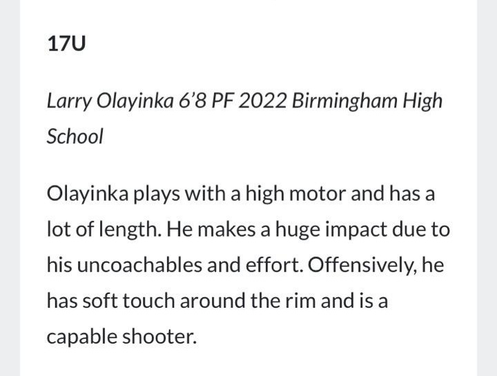 ll2_tt's tweet photo. @olayhamed 2022 Birmingham  
@PrepHoopArizona Review
#TeamZona https://t.co/3Mtrk7GBE7