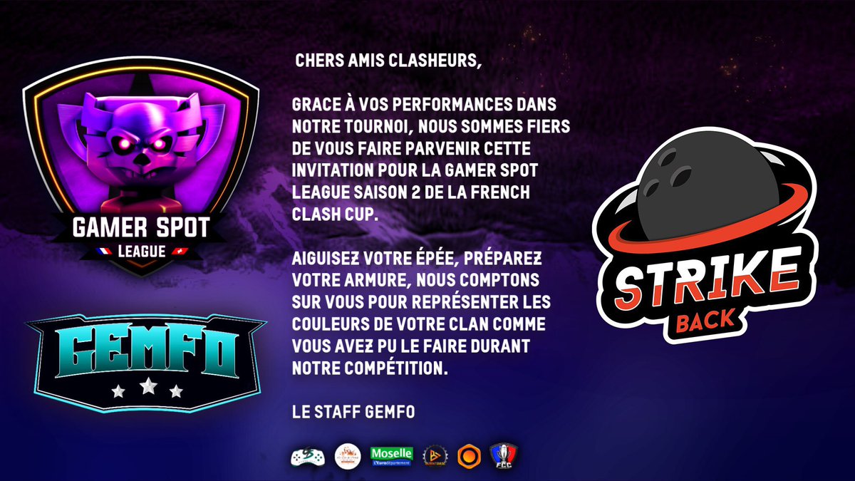 It is a real pleasure to have been invited to this great inter competition. 🔥💪
Thank you <a href="/FrenchCup/">French Clash Cup</a>