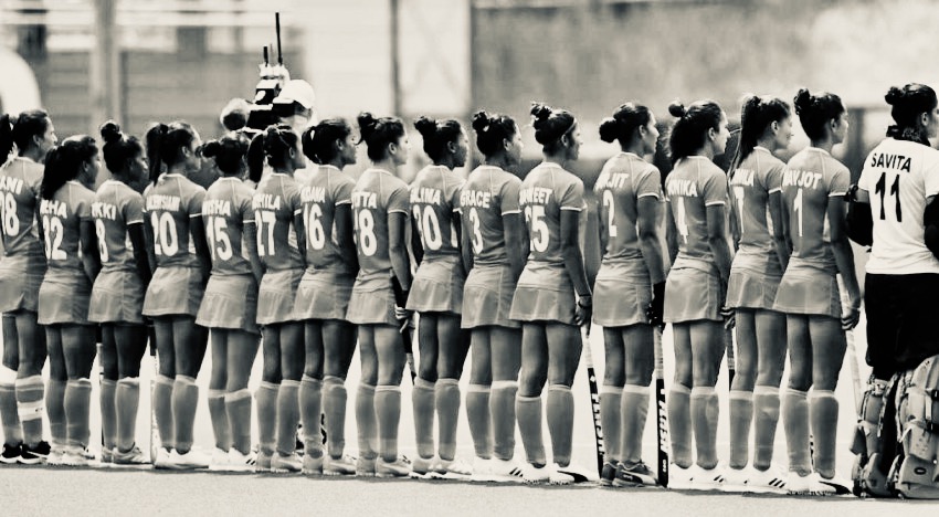 Rani Rampal, Shahbad Markanda, Savita Punia, Sirsa, Haryana. Vandana Katariya, Roshanabad, Hardwar. Salima Tete &amp; Nikki Pradhan, Khunti Jharkhand, Gurjit, Amritsar disrict. Lalremsiami, Mizoram.....
Around this country, their tales will be told, their songs will be sung...