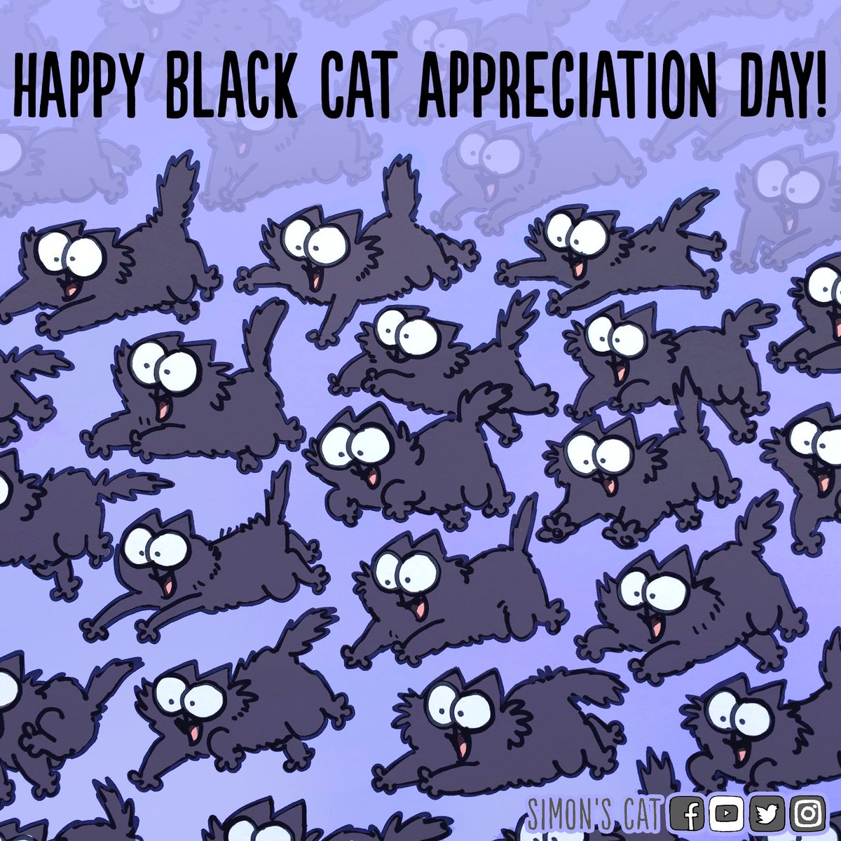 Happy Black Cat Appreciation Day!!! Give an extra cuddle to your void today...😎
